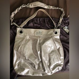 Coach Metallic Madison Handbag New Condition